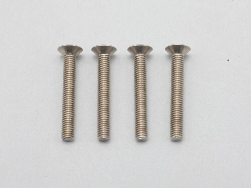 Yokomo ZC-F322TA - Titanium Hex Screw Flat Head M3×22mm (4pcs)