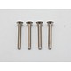 Titanium Hex Screw Flat Head M3×22mm (4pcs)