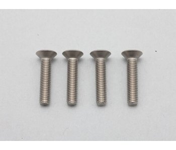 Yokomo Titanium Hex Screw Flat Head M3×15mm (4pcs)