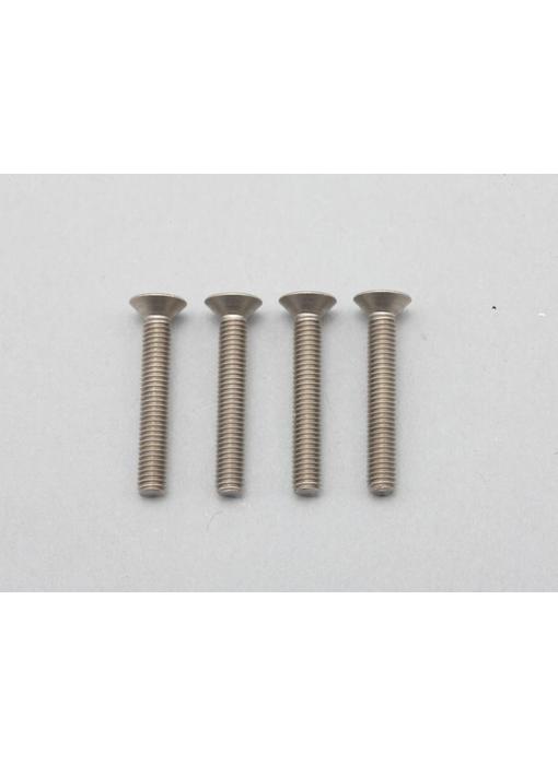 Yokomo Titanium Hex Screw Flat Head M3×20mm (4pcs)