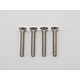Titanium Hex Screw Flat Head M3×20mm (4pcs)