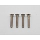 Titanium Hex Screw Flat Head M3×18mm (4pcs)