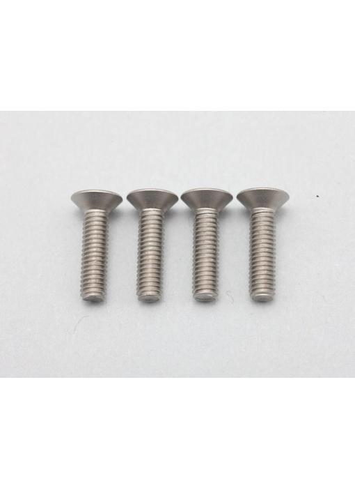 Yokomo Titanium Hex Screw Flat Head M3×12mm (4pcs)