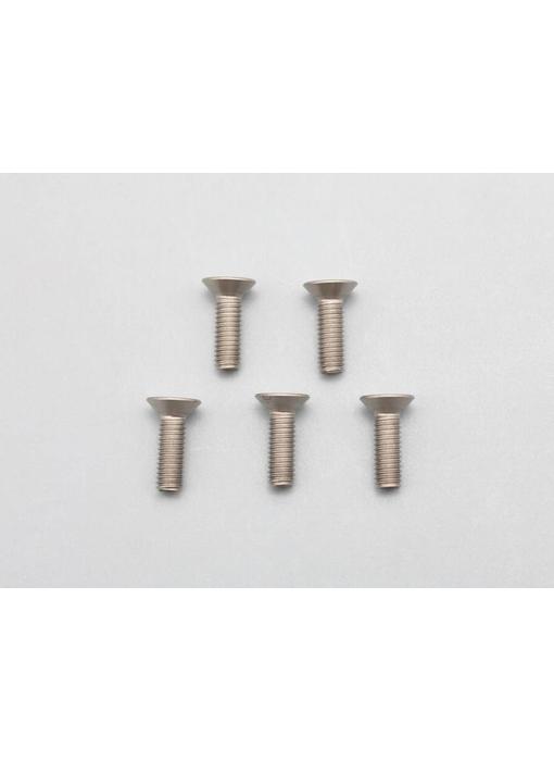 Yokomo Titanium Hex Screw Flat Head M3×10mm (5pcs)