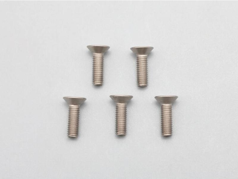 Yokomo ZC-F310TA - Titanium Hex Screw Flat Head M3×10mm (5pcs)