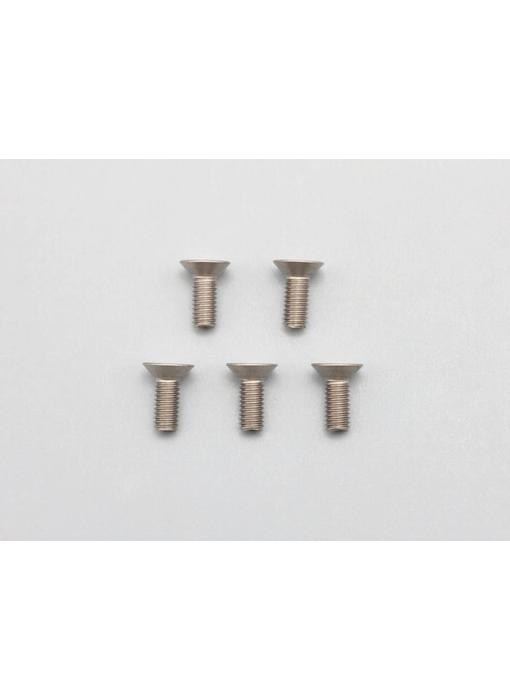 Yokomo Titanium Hex Screw Flat Head M3×8mm (5pcs)