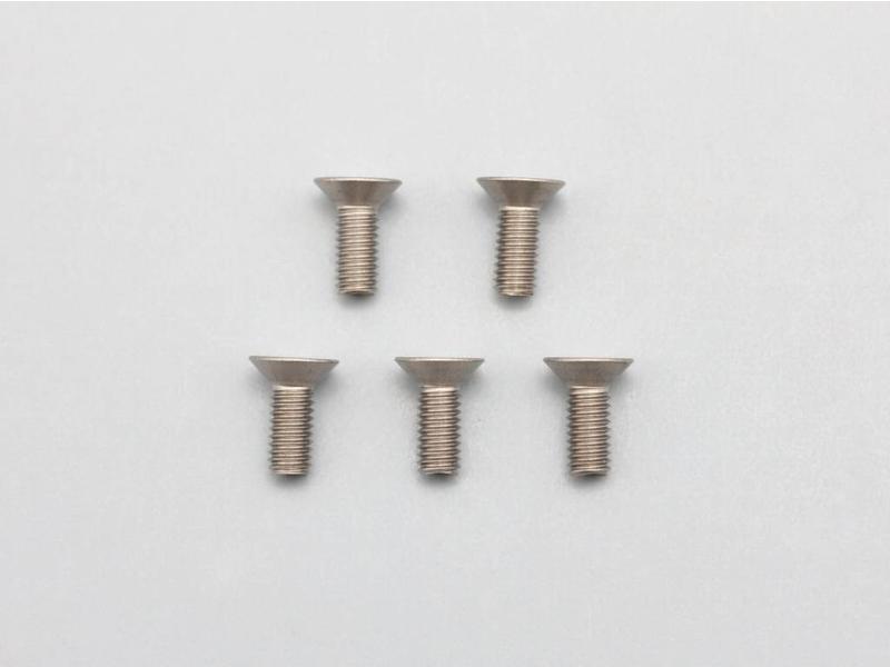 Yokomo ZC-F38TA - Titanium Hex Screw Flat Head M3×8mm (5pcs)