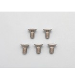 Yokomo ZC-F36TA - Titanium Hex Screw Flat Head M3×6mm (5pcs)