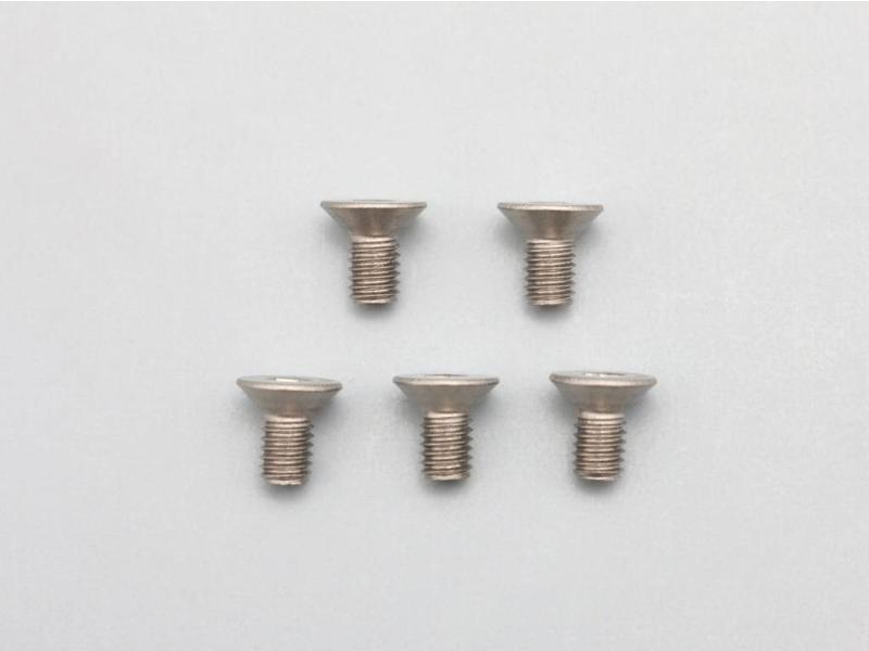 Yokomo ZC-F36TA - Titanium Hex Screw Flat Head M3×6mm (5pcs)