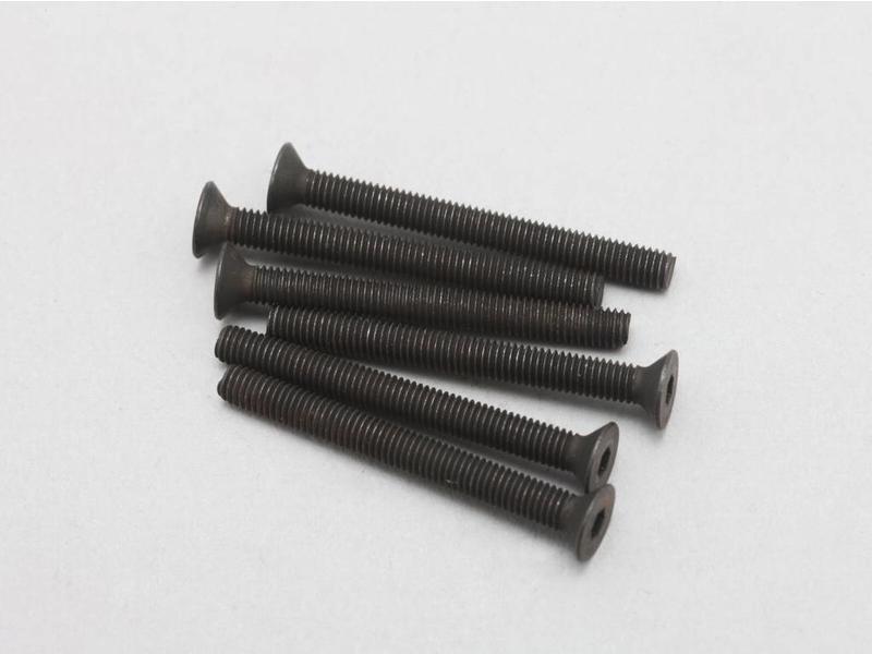 Yokomo ZC-F330A - Steel Hex Screw Flat Head M3 × 30mm (6pcs)