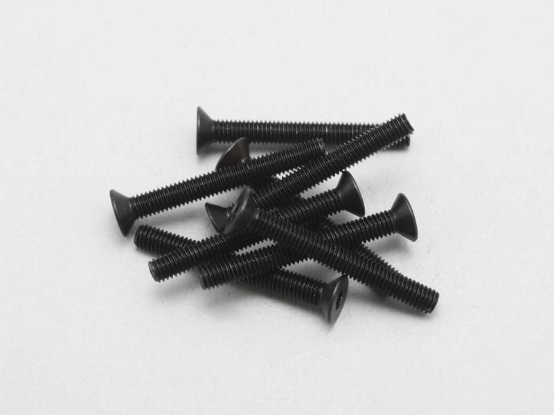 Yokomo ZC-F325A - Steel Hex Screw Flat Head M3 × 25mm (8pcs)