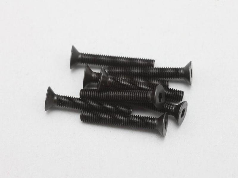 Yokomo ZC-F320A - Steel Hex Screw Flat Head M3 × 20mm (8pcs)