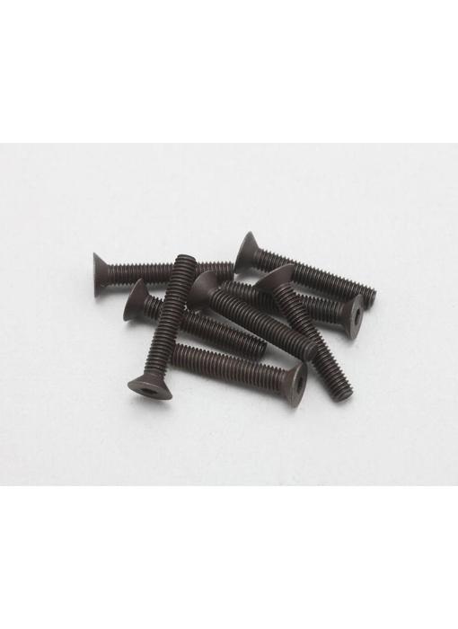 Yokomo Steel Hex Screw Flat Head M3 × 18mm (8pcs)