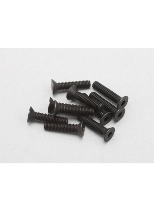 Yokomo Steel Hex Screw Flat Head M3 × 16mm (10pcs)