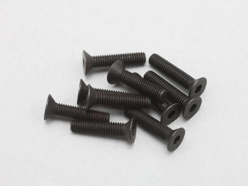 Yokomo ZC-F316A - Steel Hex Screw Flat Head M3 × 16mm (10pcs)