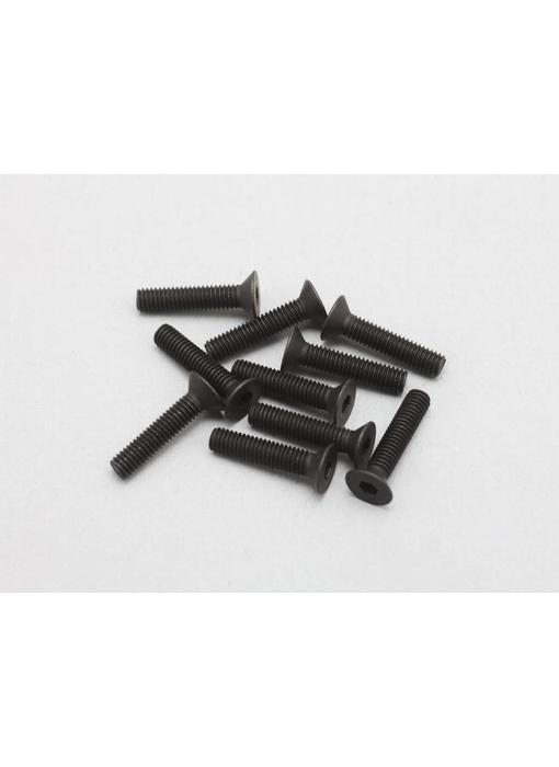 Yokomo Steel Hex Screw Flat Head M3 × 14mm (10pcs)