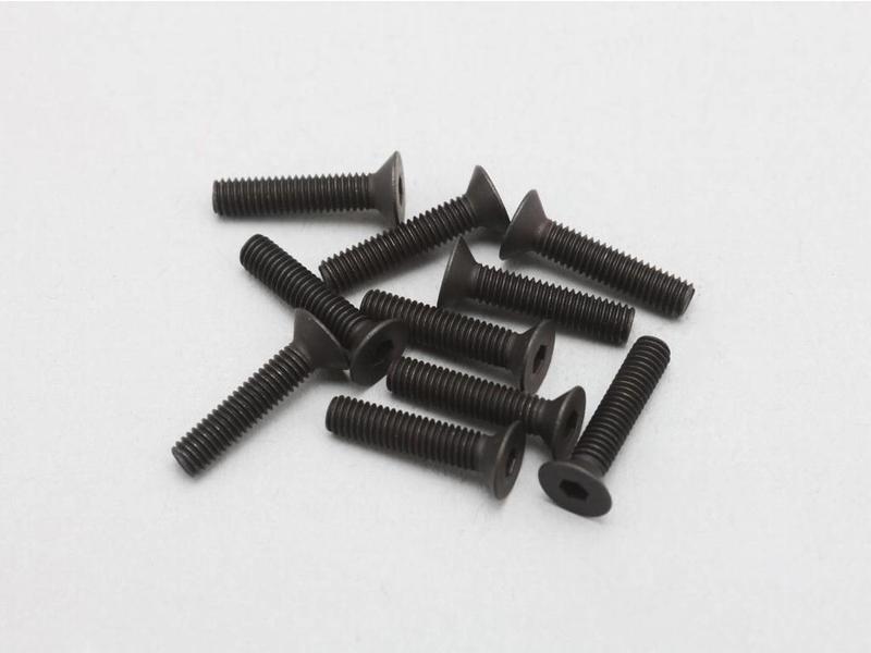 Yokomo ZC-F314A - Steel Hex Screw Flat Head M3 × 14mm (10pcs)