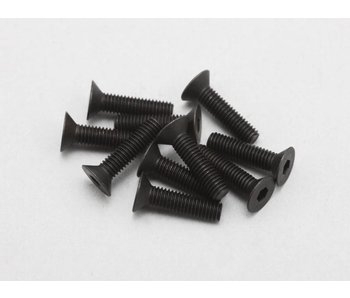 Yokomo Steel Hex Screw Flat Head M3 × 12mm (10pcs)