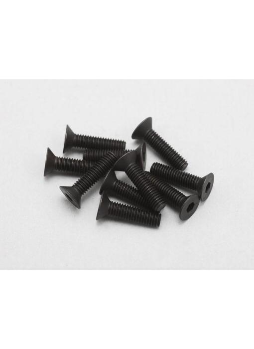 Yokomo Steel Hex Screw Flat Head M3 × 12mm (10pcs)