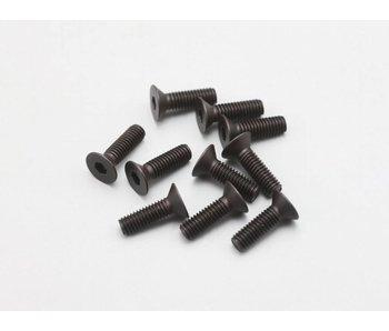 Yokomo Steel Hex Screw Flat Head M3 × 10mm (10pcs)