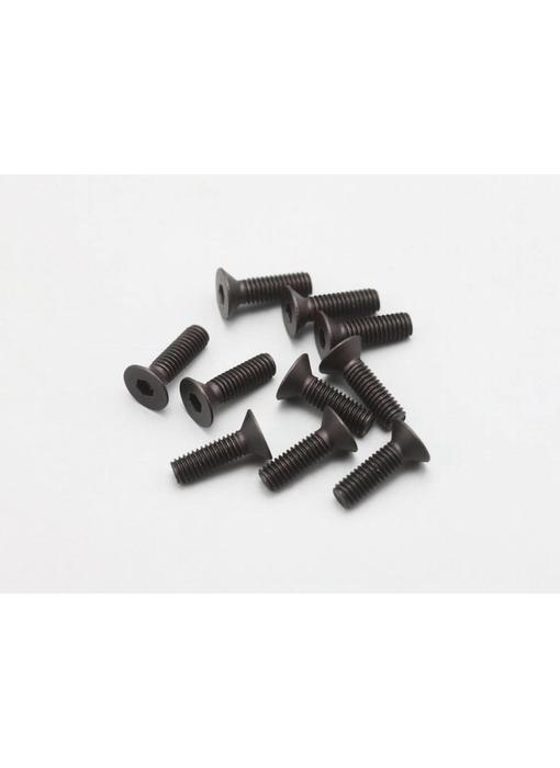 Yokomo Steel Hex Screw Flat Head M3 × 10mm (10pcs)