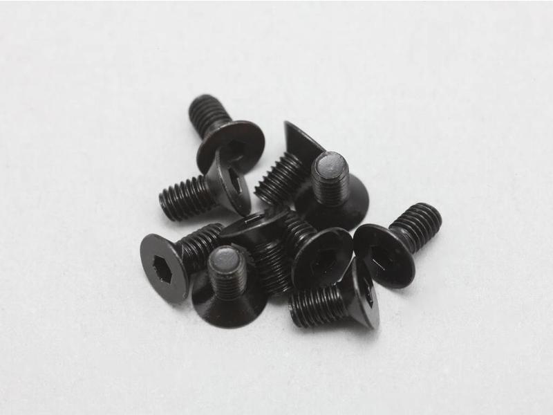 Yokomo ZC-F36-A - Steel Hex Screw Flat Head M3 × 6mm (10pcs)