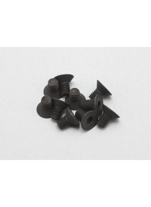 Yokomo Steel Hex Screw Flat Head M3 × 5mm (10pcs)