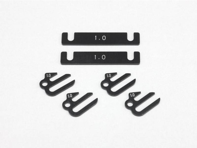 Yokomo B7-SS10A - Aluminum Suspension Mount Spacer 1.0mm (2pcs)