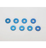 Yokomo SD-300S - Aluminium Suspension Mount Spacer 1mm  - Blue (8pcs) - DISCONTINUED