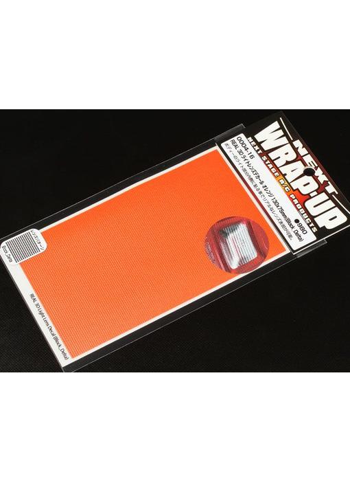 WRAP-UP Next REAL 3D Lens Decal Block Delta 130mm x 75mm - Orange