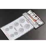 WRAP-UP Next 0010-01 - REAL 3D Head Light Decal Circle Type-A (15/19/21mm) with Mask Sheet