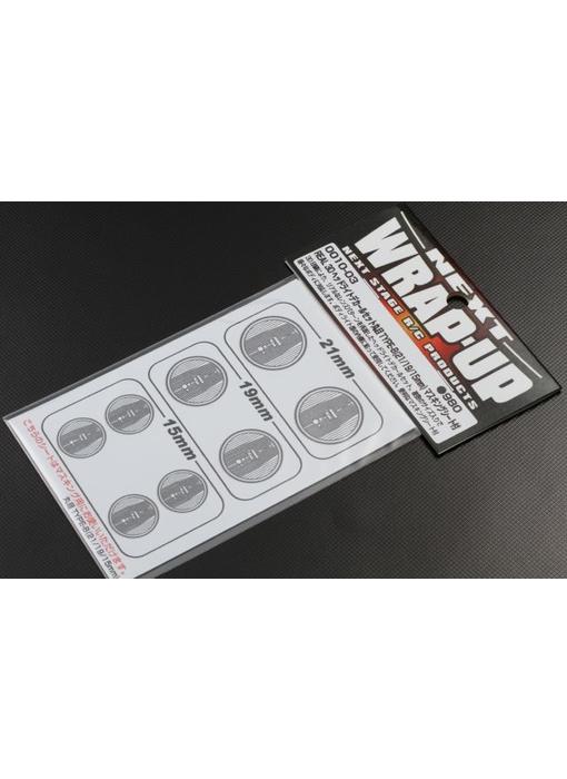 WRAP-UP Next REAL 3D Head Light Decal Circle Type-B (15/19/21mm) with Mask Sheet