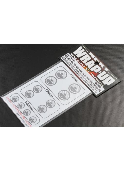 WRAP-UP Next REAL 3D Head Light Decal Circle Type-C (10/13/17mm) with Mask Sheet