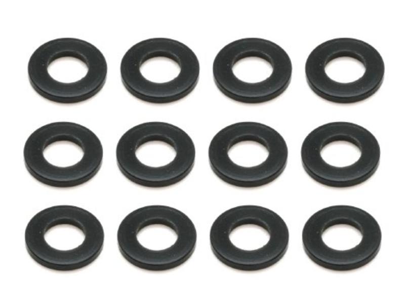 WRAP-UP Next 0036-27 - Plastic Spacer 1.0mm for Kondo Custom HD Upper A-Arm - Black (12pcs)