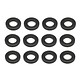 Plastic Spacer 1.0mm for Kondo Custom HD Upper A-Arm - Black (12pcs)