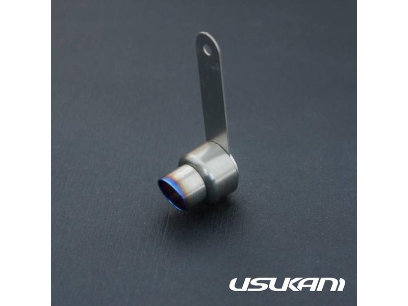 Usukani US-88525A - Stainless Steel Exhaust Pipe Angled 21mm x φF12mm/R17mm - Type A