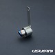 Stainless Steel Exhaust Pipe Angled 21mm x φF10mm/R17mm - Type B