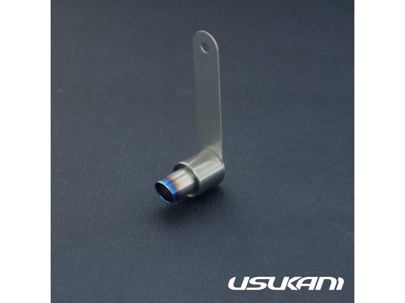 Usukani US-88514B - Stainless Steel Exhaust Pipe Angeled 21mm x φF8mm/R12mm - Type B