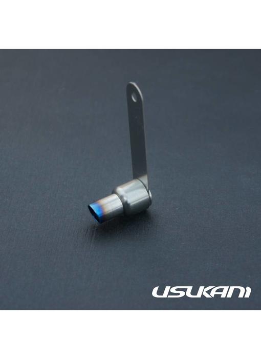 Usukani Stainless Steel Exhaust Pipe Angeled 21mm x φF8mm/R12mm - Type A