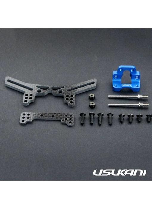 Usukani Stuctural Front Suspension System for Yokomo DPR - Yok Blue