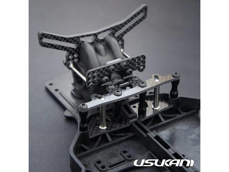 Usukani US-88104-BK - Stuctural Front Suspension System for Yokomo SD Plastic - Black