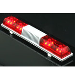 ABC Hobby Police Car Light Square Sonic Type - Red