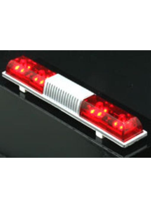 ABC Hobby Police Car Light Square Sonic Type - Red