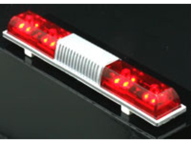 ABC Hobby Police Car Light Square Sonic Type - Red