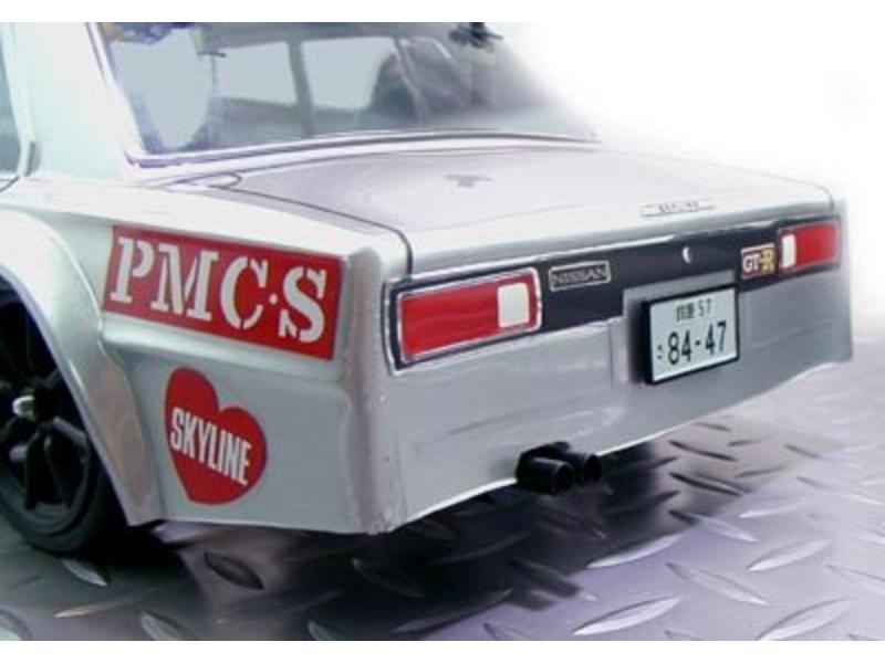 ABC Hobby Exhaust / Wiper / Licence Plate Set - Chrome