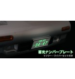 ABC Hobby Exhaust / Wiper / Luminescent Licence Plate Set - Chrome