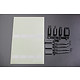 Exhaust / Wiper / Luminescent Licence Plate Set - Black