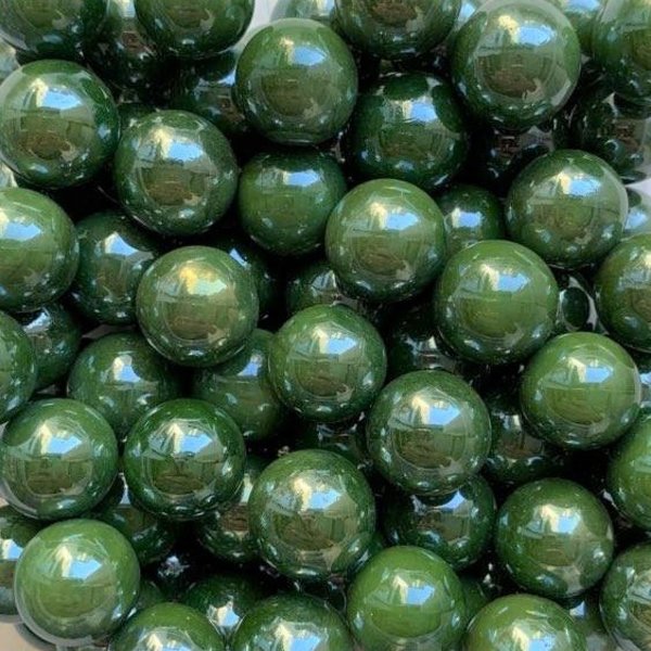Dunkelgrüne Perle 15-17mm