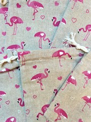 TA & Moeke Murmelbeutel - Flamingo (14x18cm)