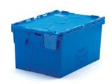 Distributiebak 65 liter incl. etiketvenster, blauw